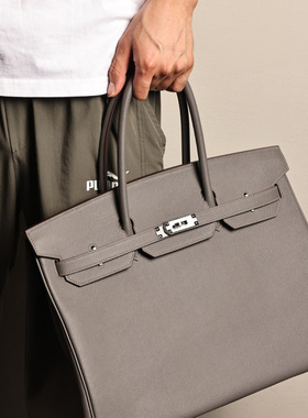 铂金40，锡器灰epsom掌纹，银扣实拍