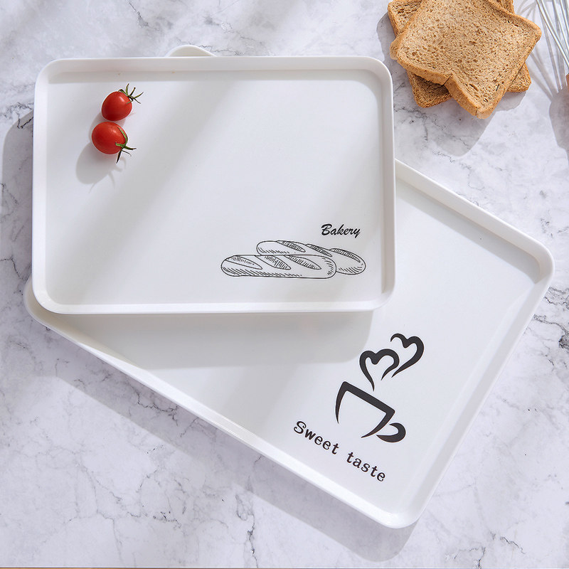 Home made Nordic plastic plate serving dishes and storing personalized tray