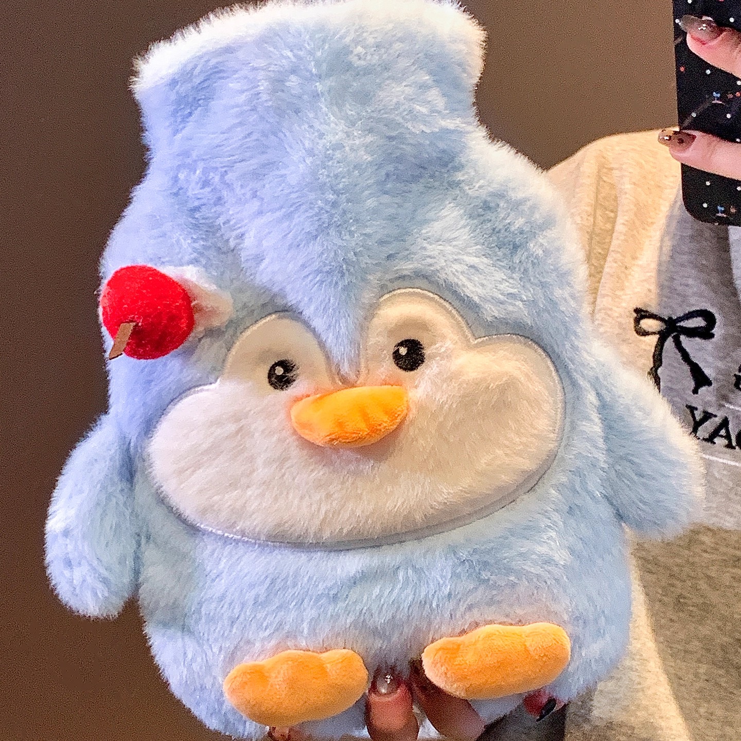 可爱企鹅注水热水袋加厚防爆