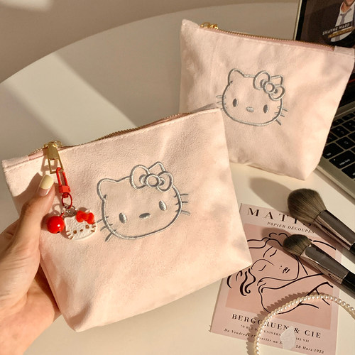 可爱猫咪化妆包女便携随身小包