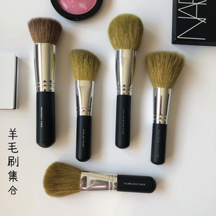 瑕疵清羊毛化妆刷散粉刷腮红刷修容刷专业矿物质粉底刷粉球刷W26
