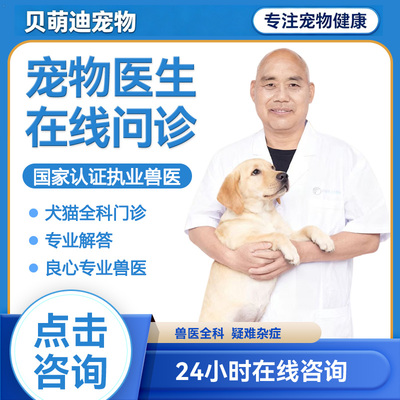 宠物问诊兽医在线问诊宠物医院医生看病咨询宠医24小时狗狗猫咪狗