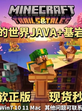 我的世界JAVA版+基岩正版账号 Minecraft官方国际版 微软正版账号