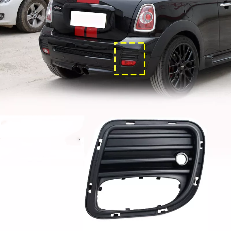 适用宝马MINI迷你后杠排气格栅R56R57R58R59JCW后杠雾灯格栅框
