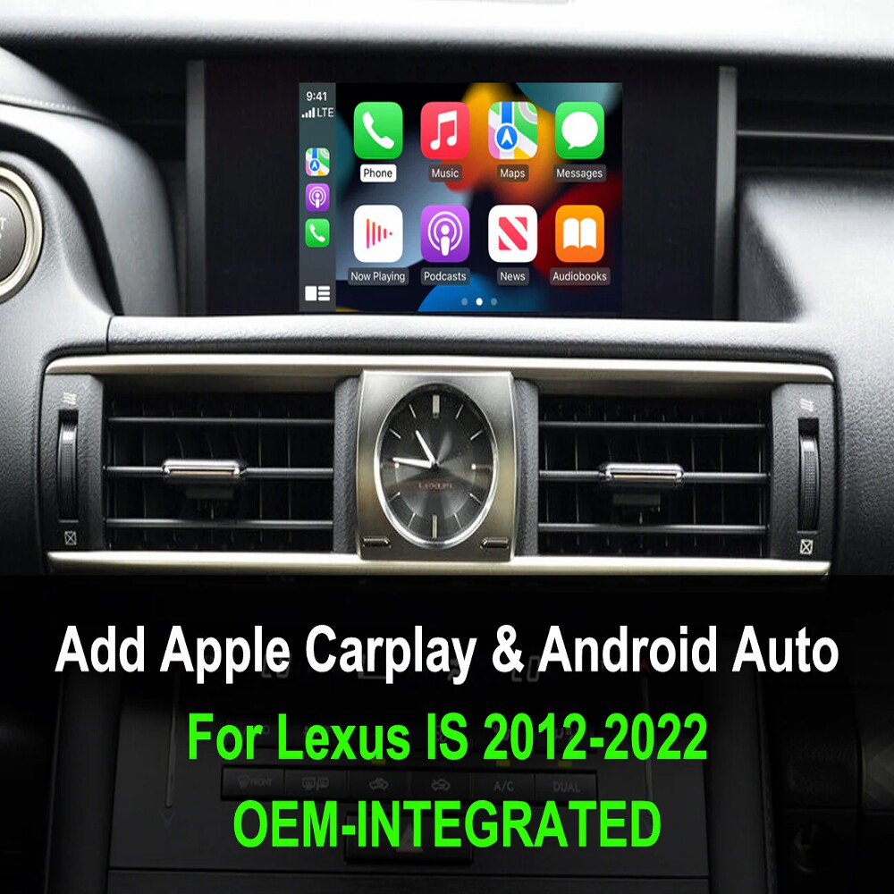 适用雷克萨斯NX/RX/IS/UX系列汽车改装无线Carplay模块HiCar互联