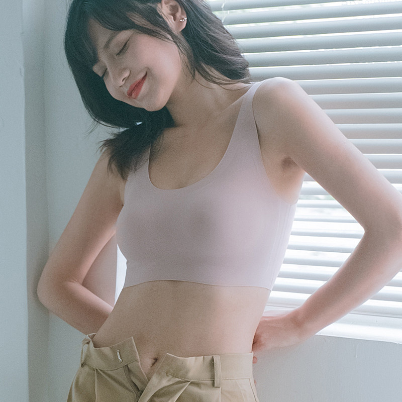 美背内衣女薄款大胸显小可外穿图片