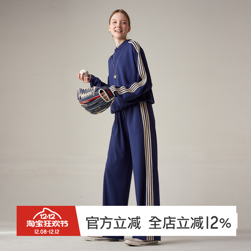 gymna复古学院风运动套装