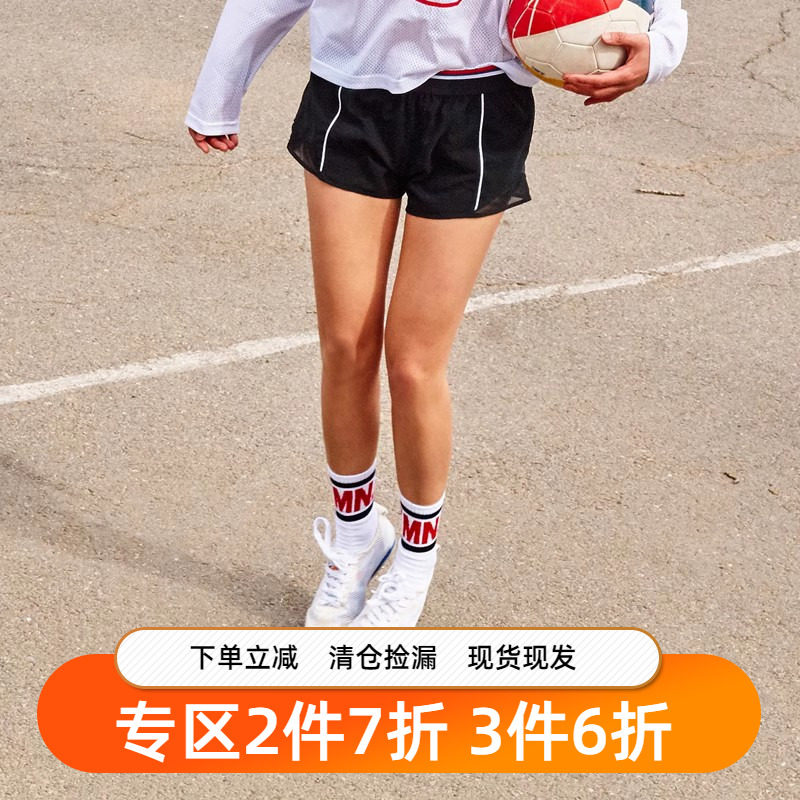 gymna宽松速干运动短裤女防走光弹力健身裤瑜伽裤训练裤跑步热裤