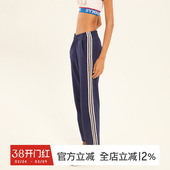 子女秋新款 休闲训练宽松裤 直筒显瘦弹力卫裤 gymna复古学院运动裤