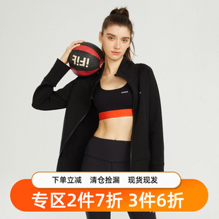 gymna复古学院风秋冬厚运动夹克外套户外保暖宽松休闲拉链卫衣女