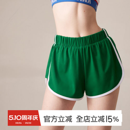 gymna复古运动短裤防走光