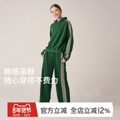 gymna复古运动卫衣宽松休闲连帽套头衫 健身训练毛圈套装 美式 长袖