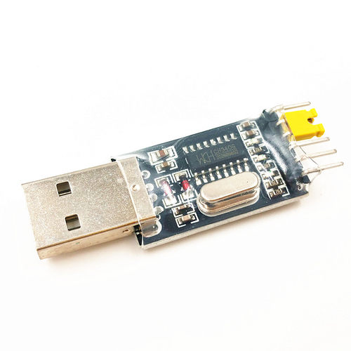 CH340G模块 USB转TTL 51单片机下载器 旋转LED套件下载器 刷机板