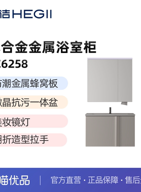 【恒洁HEGII】木合金浴室柜BC6258防潮耐腐蚀现代简约风-不包安装
