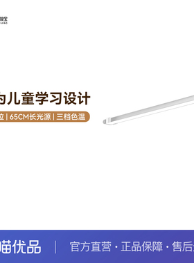 孩视宝全光谱护眼台灯儿童学习专用书桌磁吸顶灯壁挂长条AM53-W-1