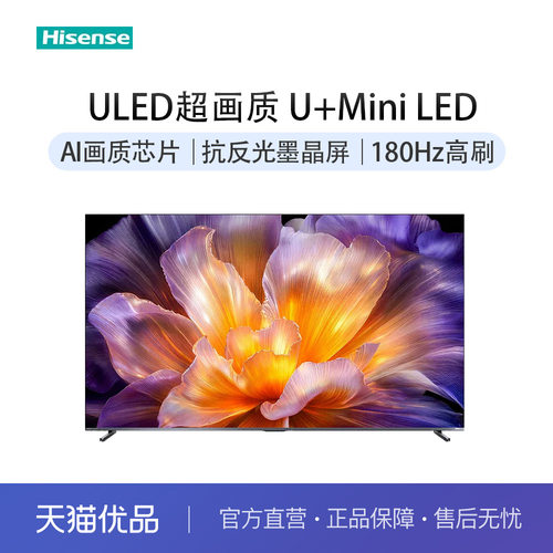海信电视小墨E5S 85吋U+MiniLED信芯芯片 墨晶屏4200nits E5Q升级