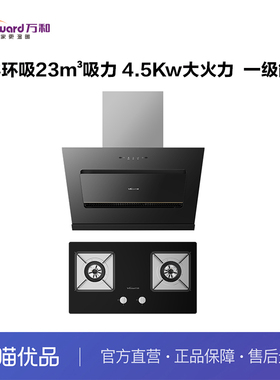 万和J03Q-Pro+B8L03立体环吸23m³吸力 4.5kw大火力 一级能效