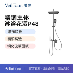 P48精铜主体四功能冷热款 Kam 淋浴花洒 Veil 唯感