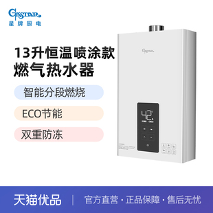 13L GASTAR星牌家用智能恒温低水压启双重防冻天然气燃热13GH1S