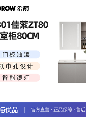 希箭（HOROW）3301佳萦陶瓷盆系列智能镜浴室柜O2O