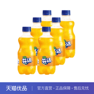 可口可乐 芬达 300ml*6瓶