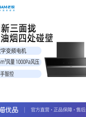 老板ROBAM侧吸大吸力三面拢吸油烟机单烟机29A6KS