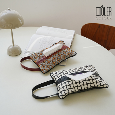 coolercolour挂式皮革纸巾袋