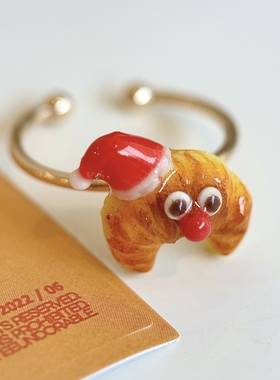 圣诞节礼物戒指小众设计可爱少女