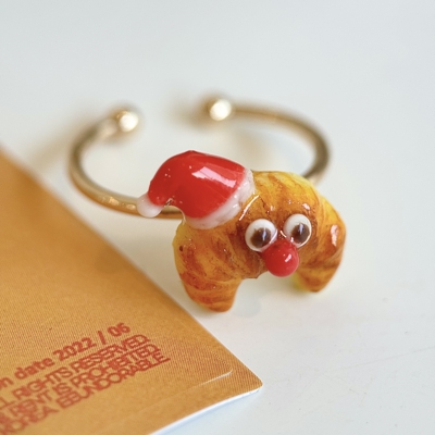 圣诞节礼物戒指小众设计可爱少女