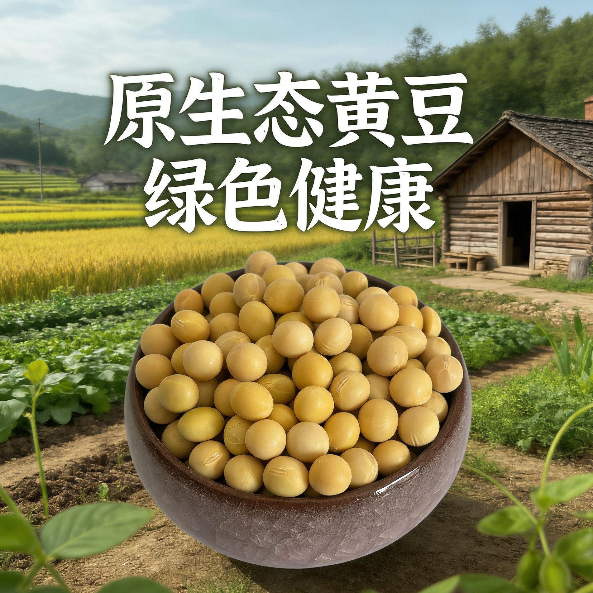山东原生态黄豆打豆浆可发芽做豆腐非转基因小黄豆农家优质大豆