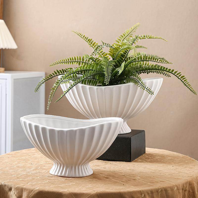 无孔鲜花新款水培蝴蝶兰陶瓷花盆