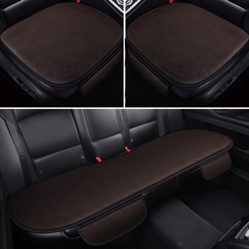 奔驰e300l汽车坐垫秋冬季毛绒单片座垫后排座椅垫冬天三件套