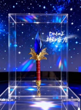 dota2周边足金蓝杖定制蓝宝石足金饰品-天梯-刀塔2-神秘商店