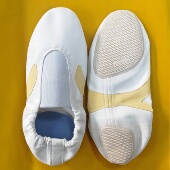 耐磨蹦床杂技表演鞋 YYKELU白色专业体操鞋 男女儿童防滑训练技巧鞋