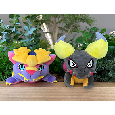 PROOF 日本正版怪物猎人 Q版毛绒娃娃 灭尽龙 游戏宠物玩偶周边