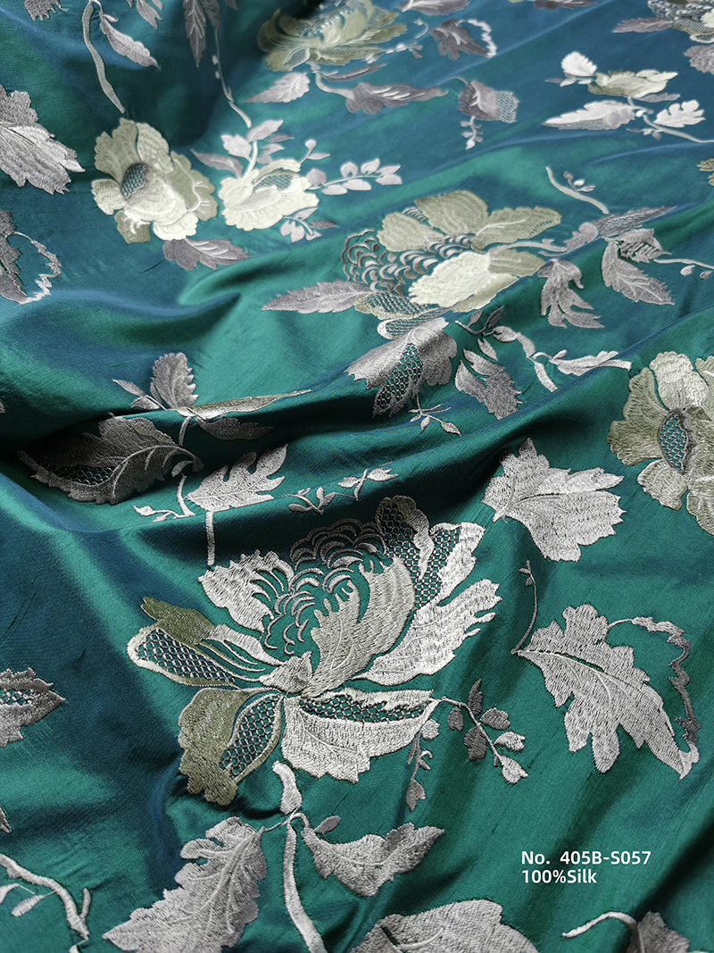 窗帘面料405b金丝绣花色可选