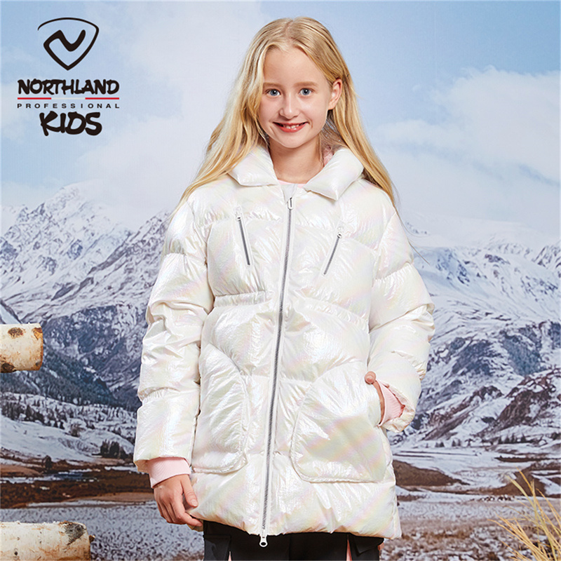 诺诗兰儿童中长款羽绒服