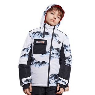 [断码捡漏]诺诗兰儿童滑雪服男童女童保暖冬季防风防泼水棉服外套