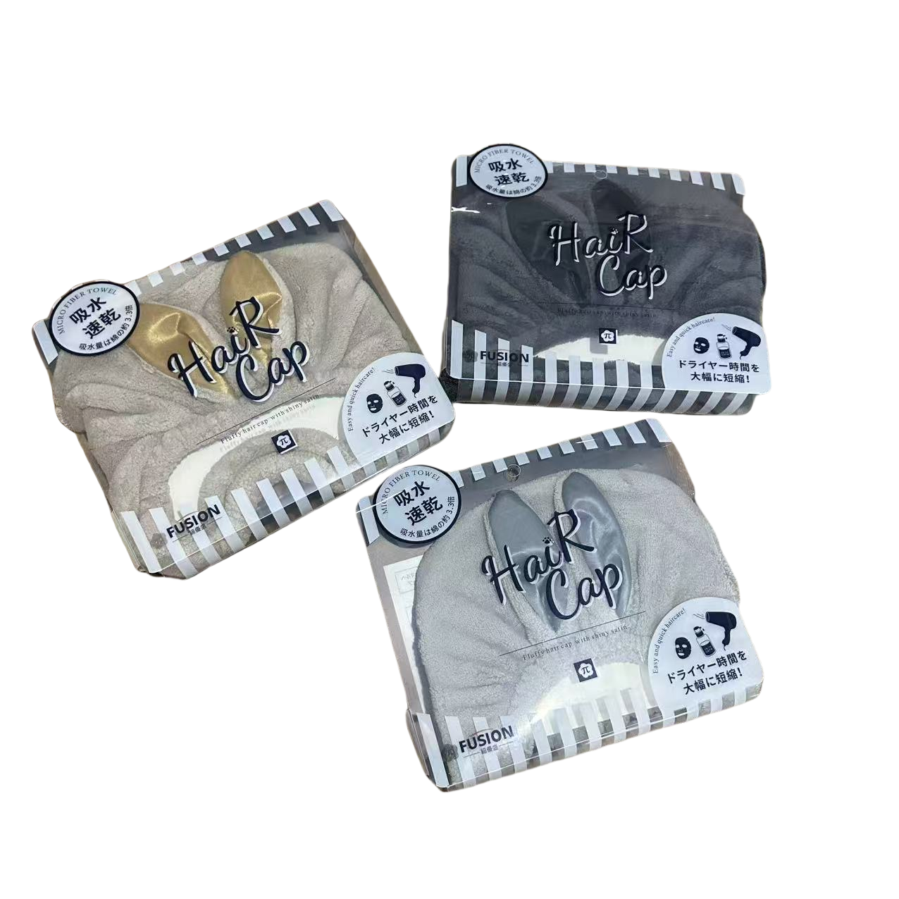 日单原单干发帽柔软头戴式同款