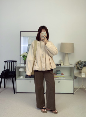 Lem*ai*re轻盈纯棉褶裥棉质锻布花苞短款夹克外套26春夏新款鸬鹚