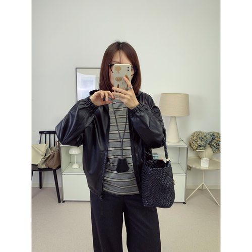 菲比超细腻绵羊皮连帽拉链皮衣外套 26秋季新款【鸬鹚】