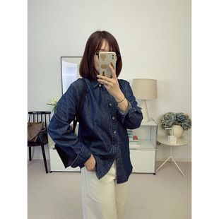 意大利老钱berto面料闪闪金丝牛仔水洗衬衫 26春夏新款【鸬鹚】