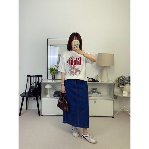 RH麻里棉度假风棕榈印花宽松短袖T恤 26春夏新款【鸬鹚】