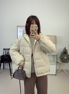 老钱BC感定制链条霍尔多巴吉白鹅绒双面穿羽绒服外套 26春夏新款