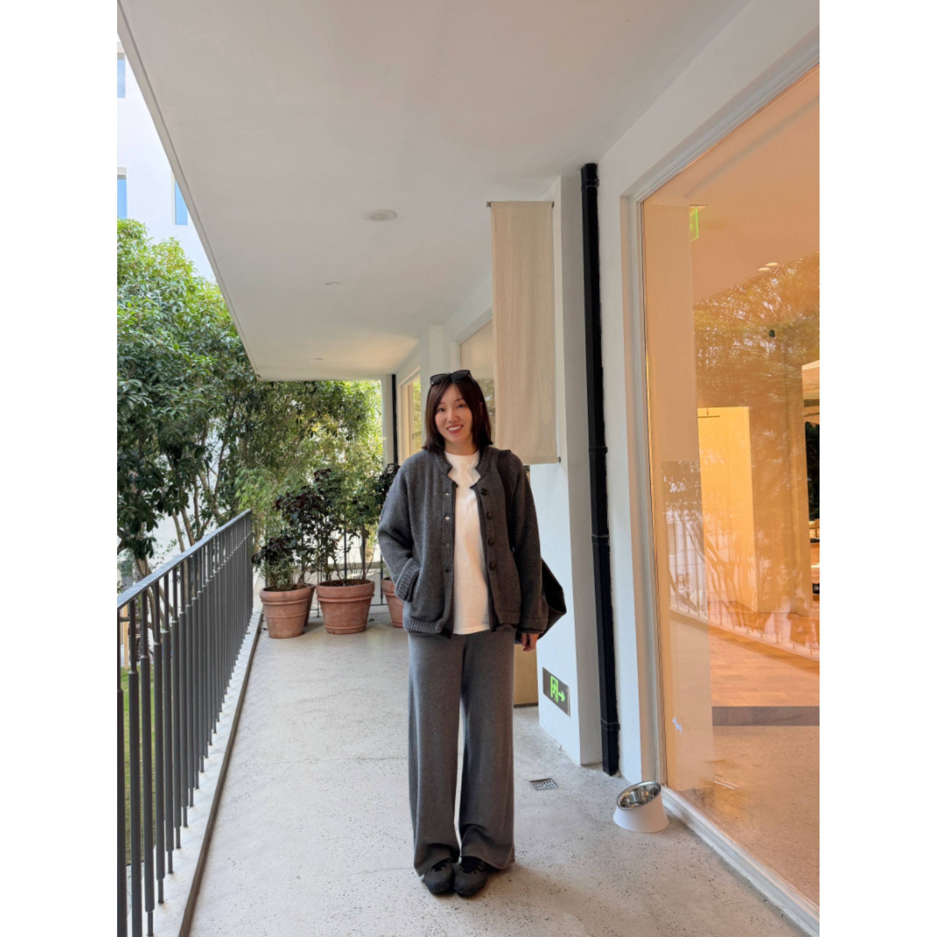 cote小众设计复古时髦卷边假两件罗纹羊毛针织开衫25秋冬新款鸬鹚