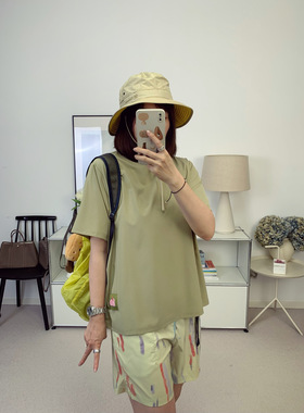 轻量超薄0系列！彩色感后背插画涂鸦宽松速干透气短袖T恤 26夏