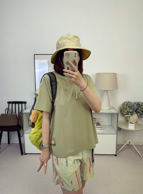 轻量超薄0系列！彩色感后背插画涂鸦宽松速干透气短袖T恤 26夏