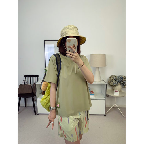 轻量超薄0系列！彩色感后背插画涂鸦宽松速干透气短袖T恤 26夏