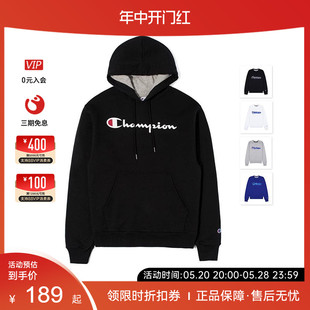 LOGO正品 加绒连帽衫 潮牌经典 Champion冠军卫衣男女款