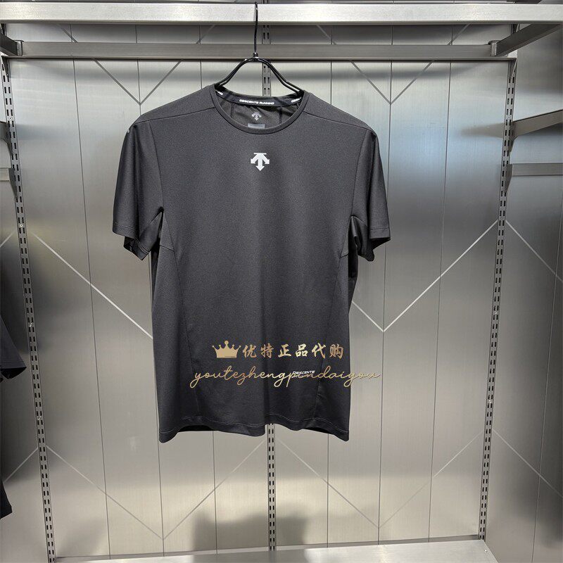 DESCENTE迪桑特RUNNING男子T恤运动速干短袖针织衫男D5231RTS42